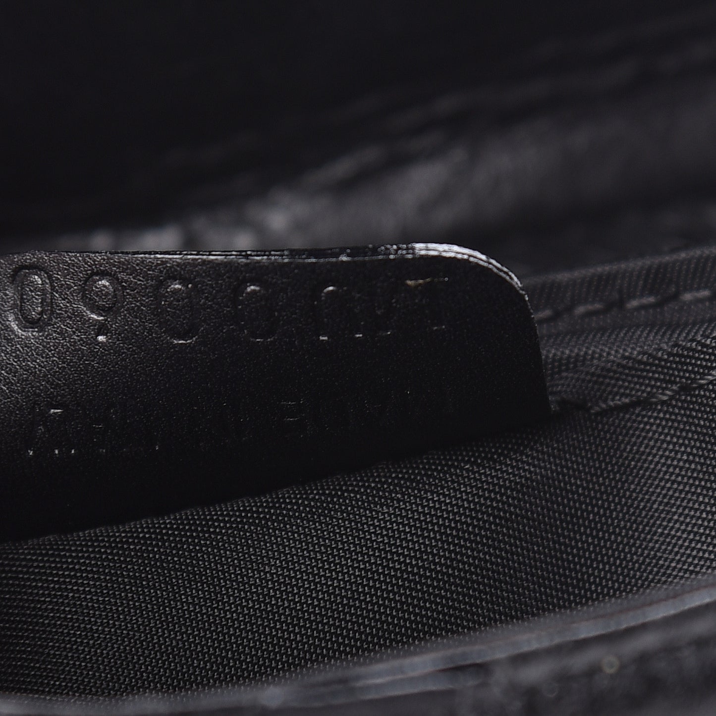 Ostrich Saddle Belt Bag Black