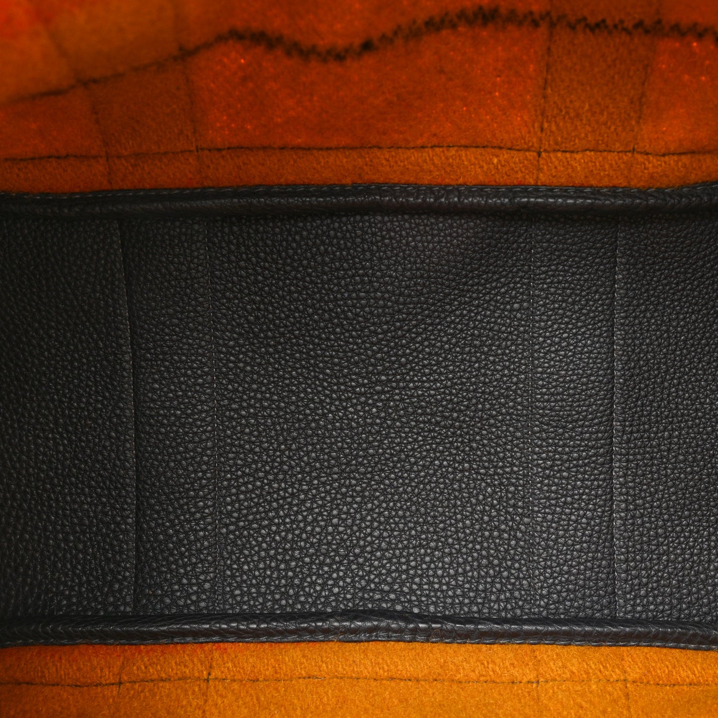 Wool Rocabar Garden Party Tote 36 MM Orange Black