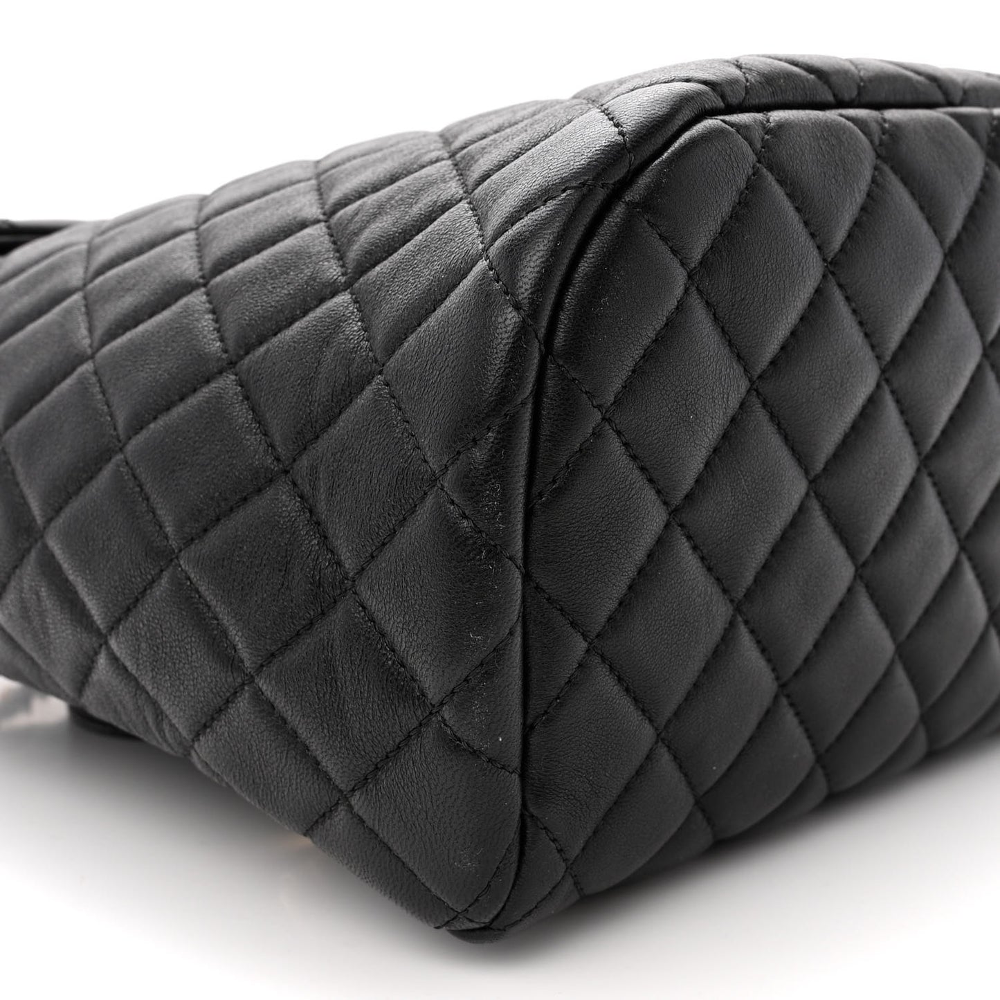 Lambskin Quilted Large Urban Spirit Backpack Black
