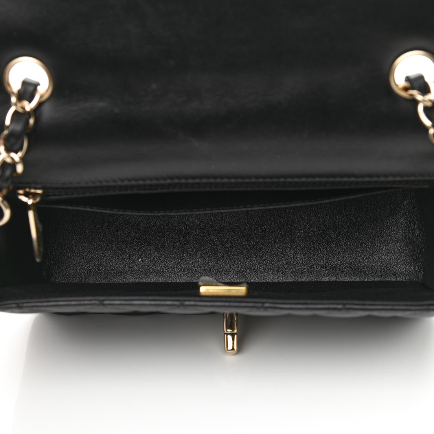 Chanel Lambskin Quilted Mini Rectangular Flap Black 5 of 10