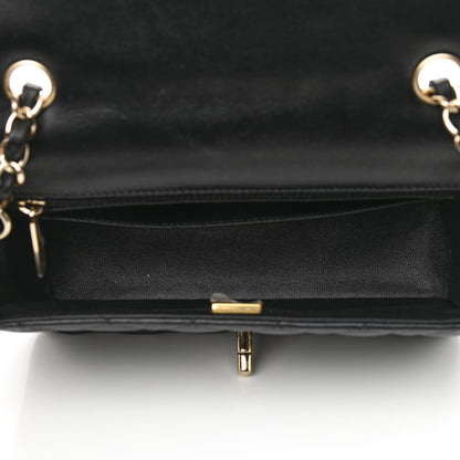 Chanel Lambskin Quilted Mini Rectangular Flap Black 5 of 10