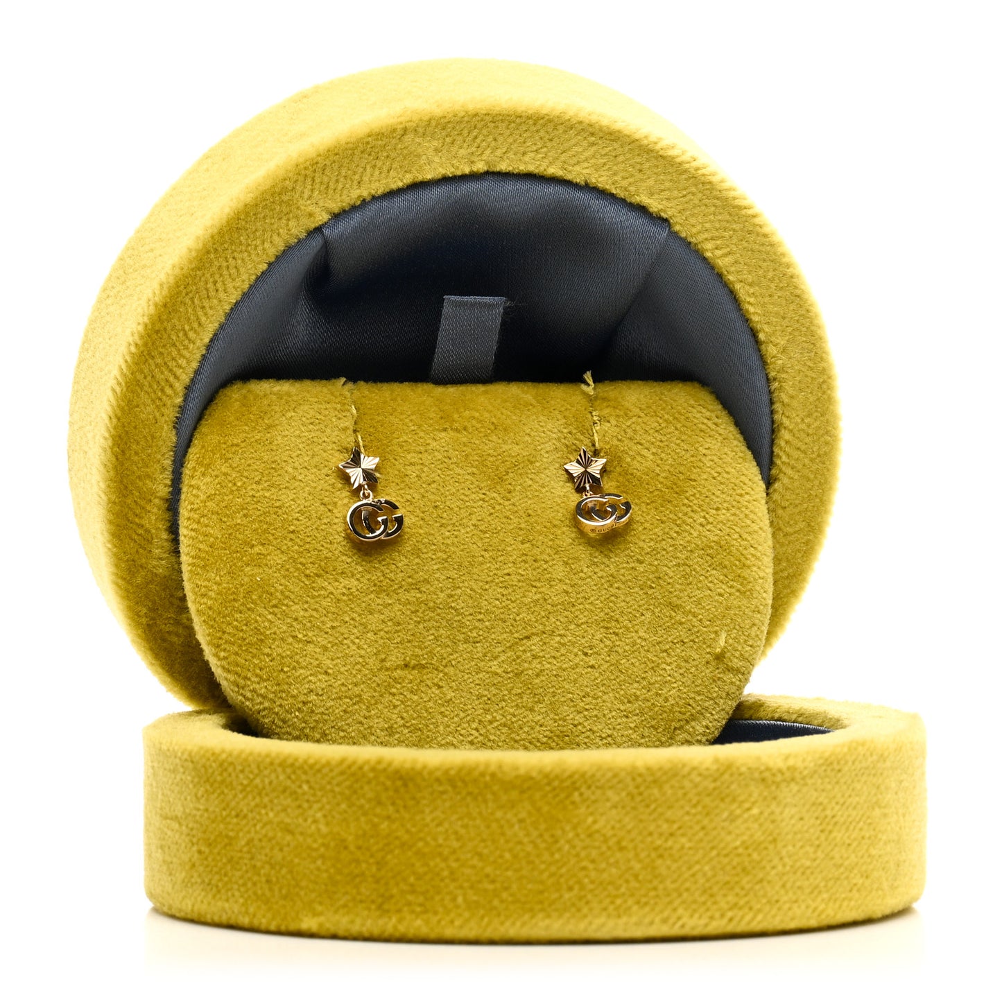 18K Yellow Gold GG Running Star Earrings