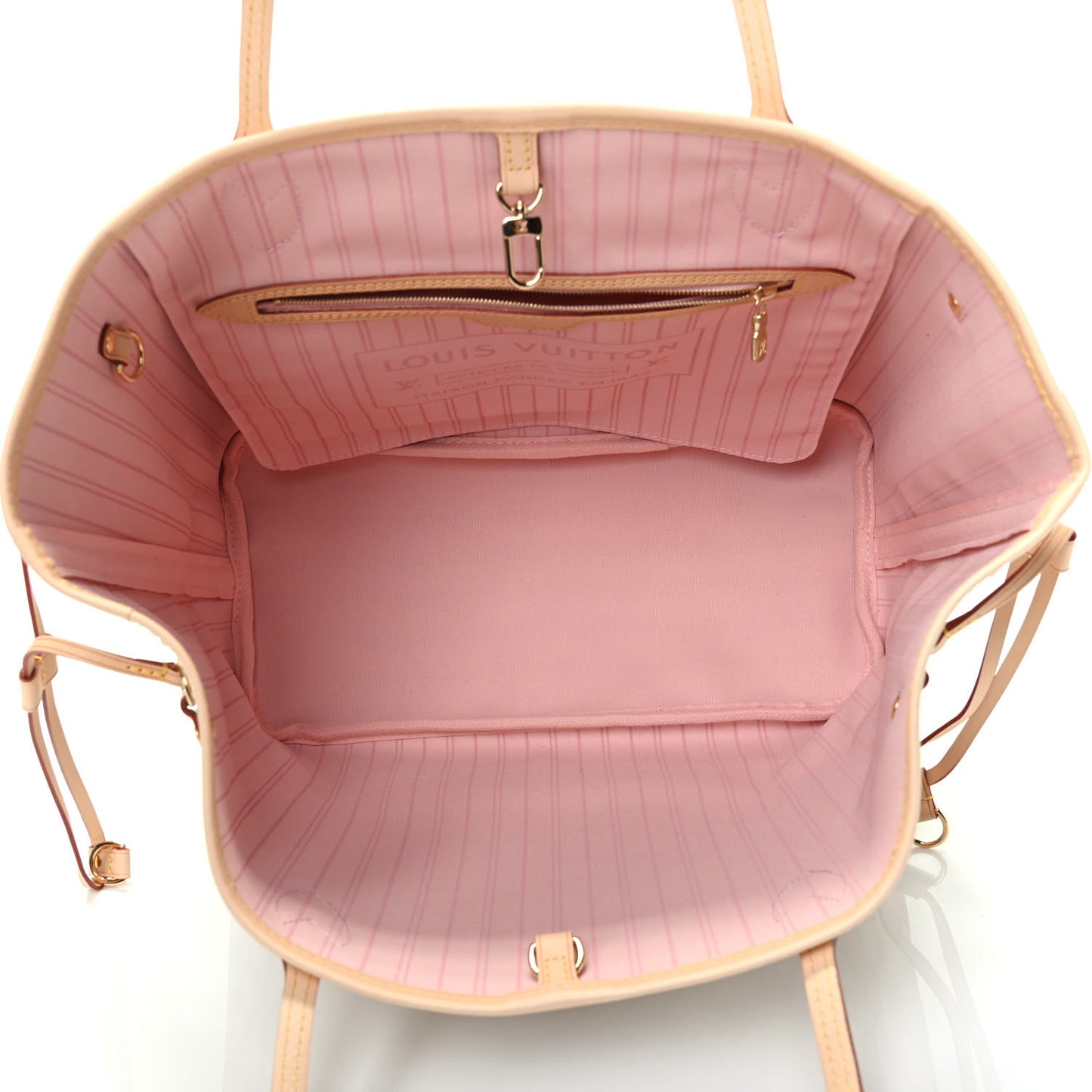 Damier Azur Neo Neverfull MM Rose Ballerine