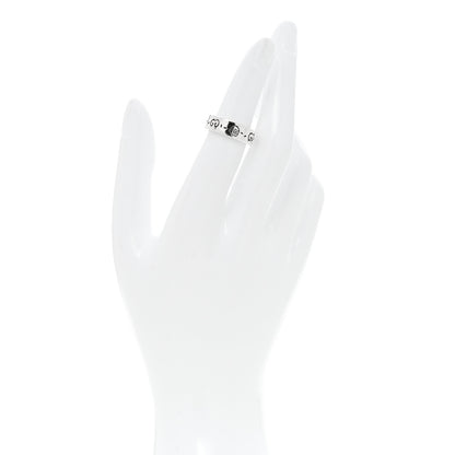 Gucci Sterling Silver Narrow GucciGhost Hamlet Skull Ring 49 4.75 2 of 5