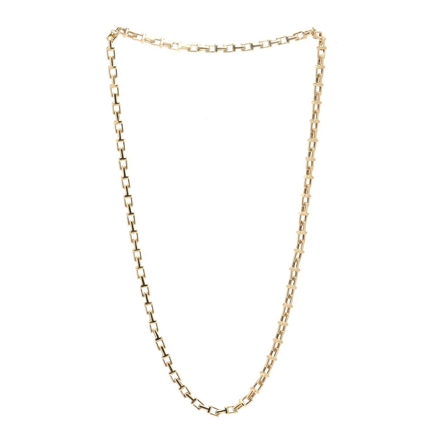 18K Yellow Gold T Narrow Chain Necklace