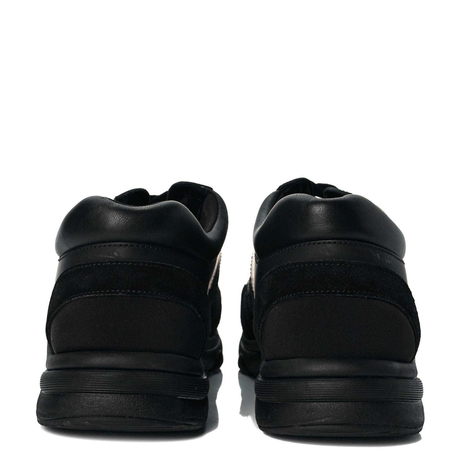 Chanel Toile Suede Calfskin CC Sneakers 40 Black 5 of 9