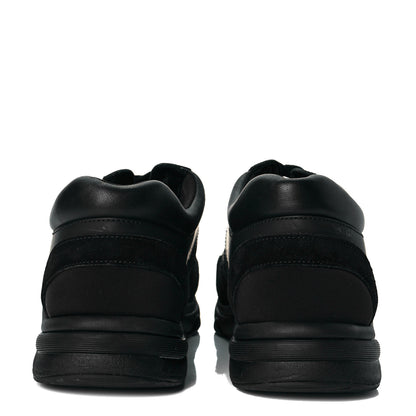 Chanel Toile Suede Calfskin CC Sneakers 40 Black 5 of 9