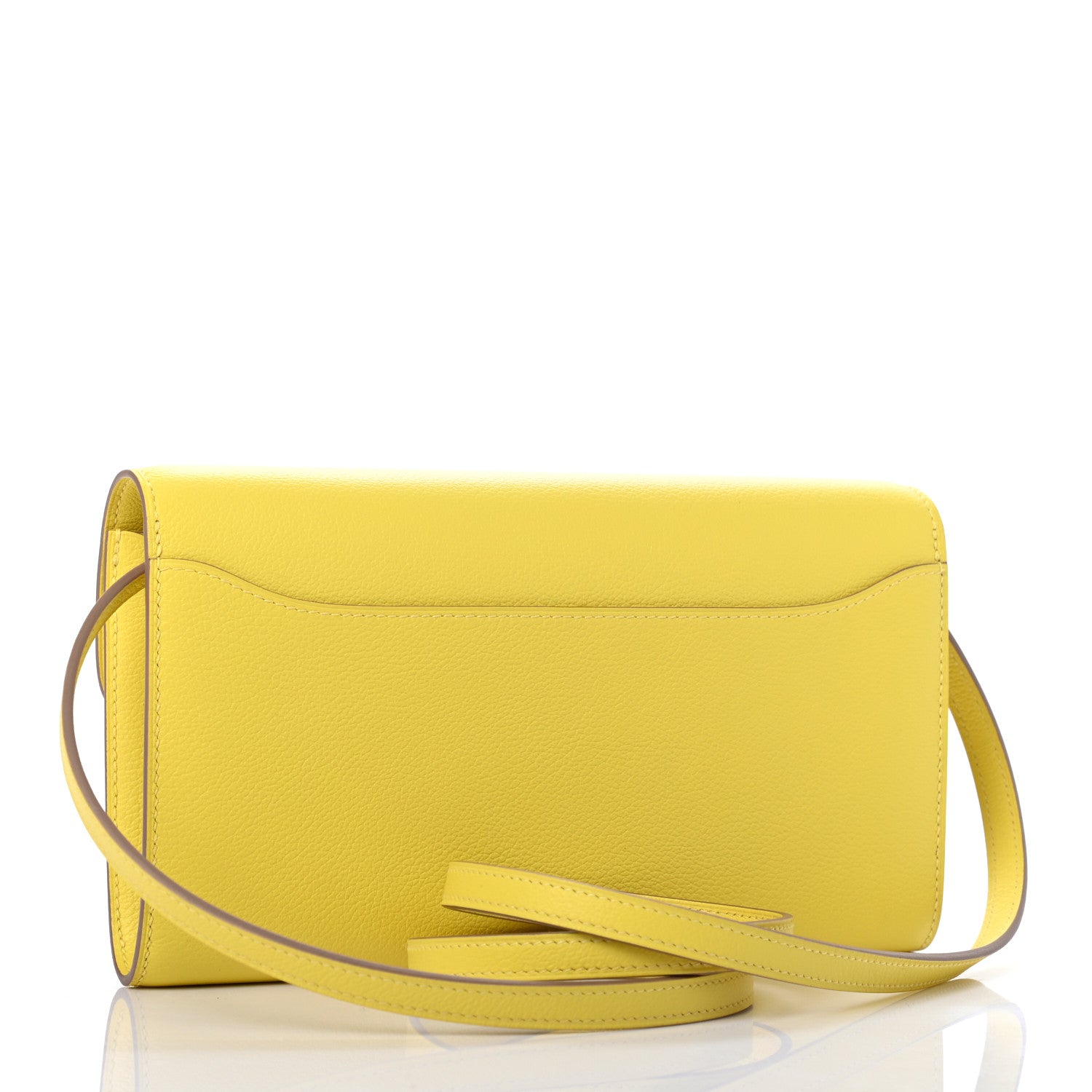 Hermes Evercolor Constance Wallet To Go Lime 2 of 7