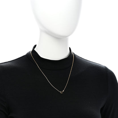 Louis Vuitton 18K Yellow Gold Diamond Idylle Blossom LV Pendant Necklace 2 of 5