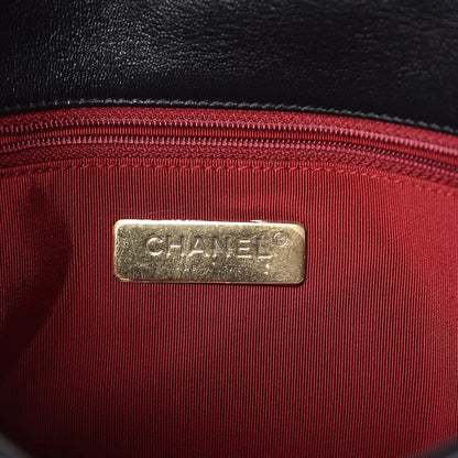 Chanel Goatskin Quilted Medium 19 Flap Black 7 of 10