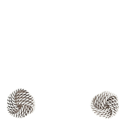 Tiffany Sterling Silver Twist Knot Earrings 1 of 4