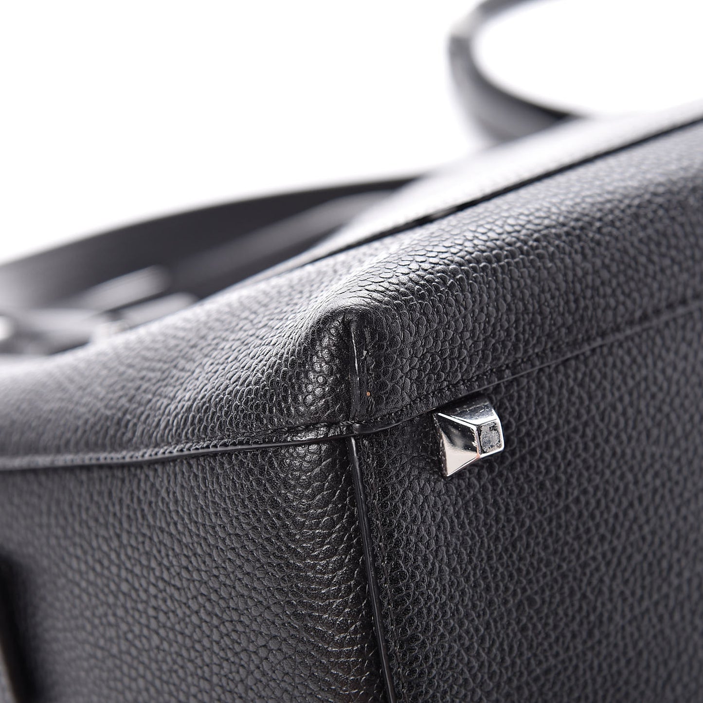 Grained Calfskin Medium Ella Boston Black