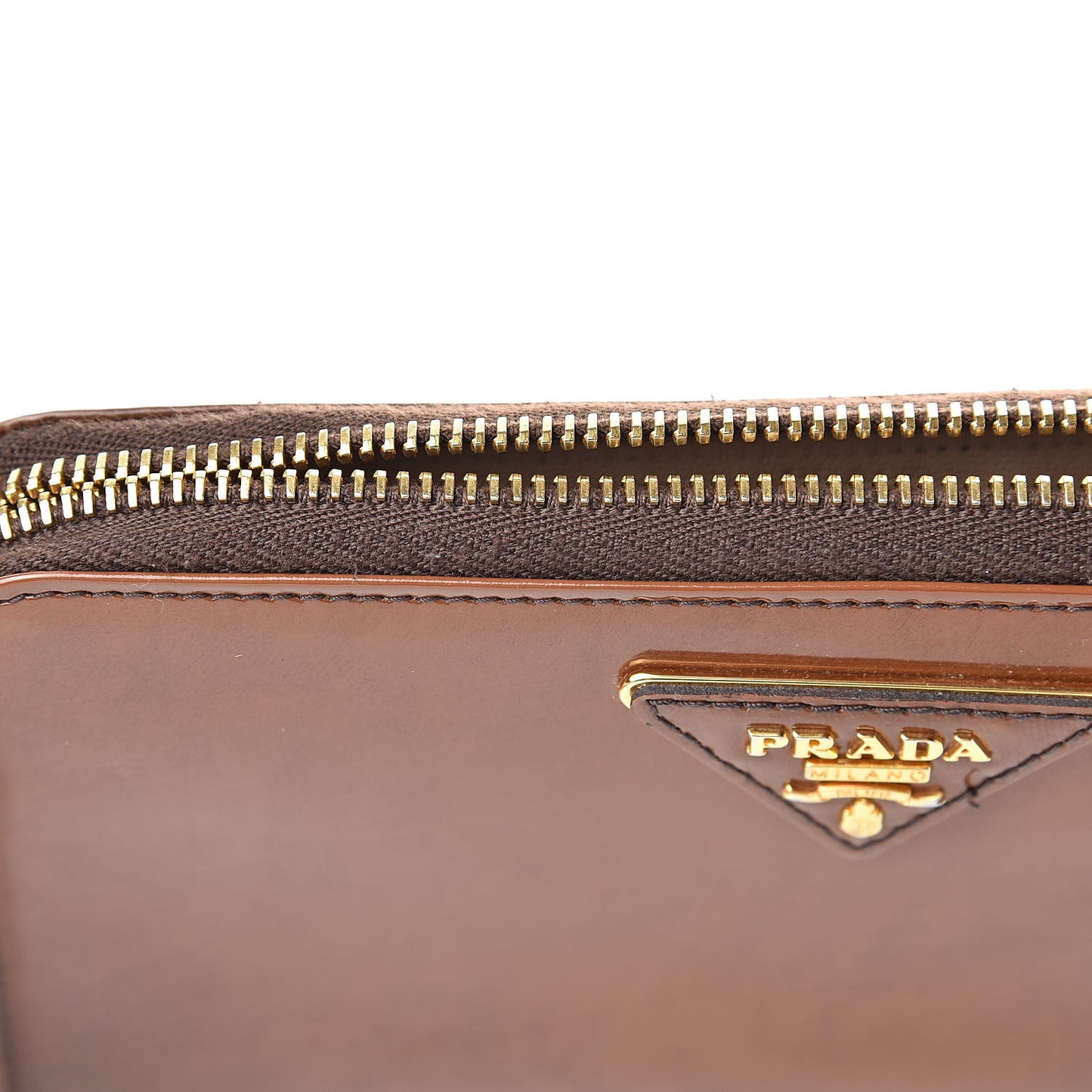 Vernice Zip Around Wallet Brown