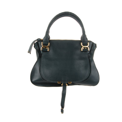 Chloe Natural Grain Calfskin Medium Marcie Satchel Teal 1 of 8