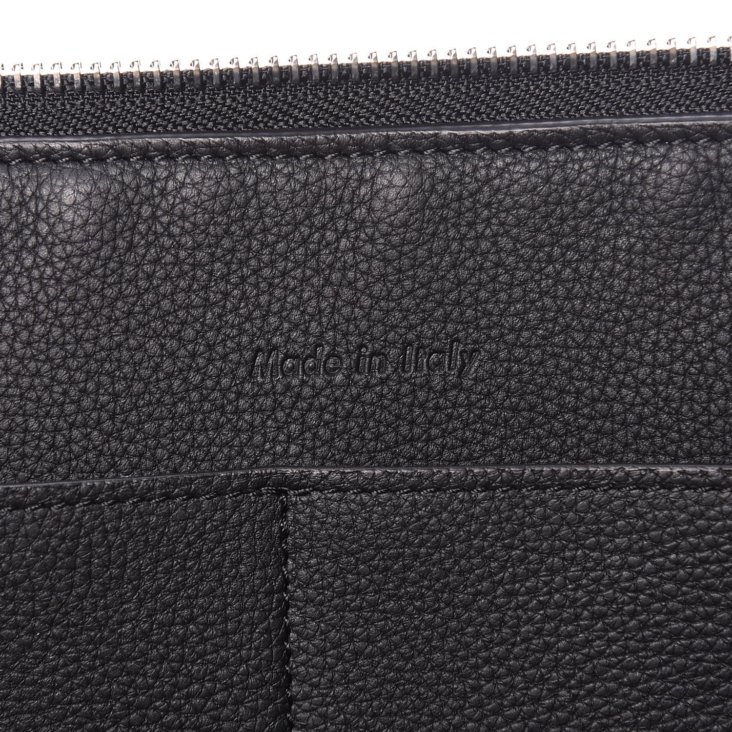 Celine Baby Grained Calfskin Medium Tri-Fold Bag Black 7 of 10
