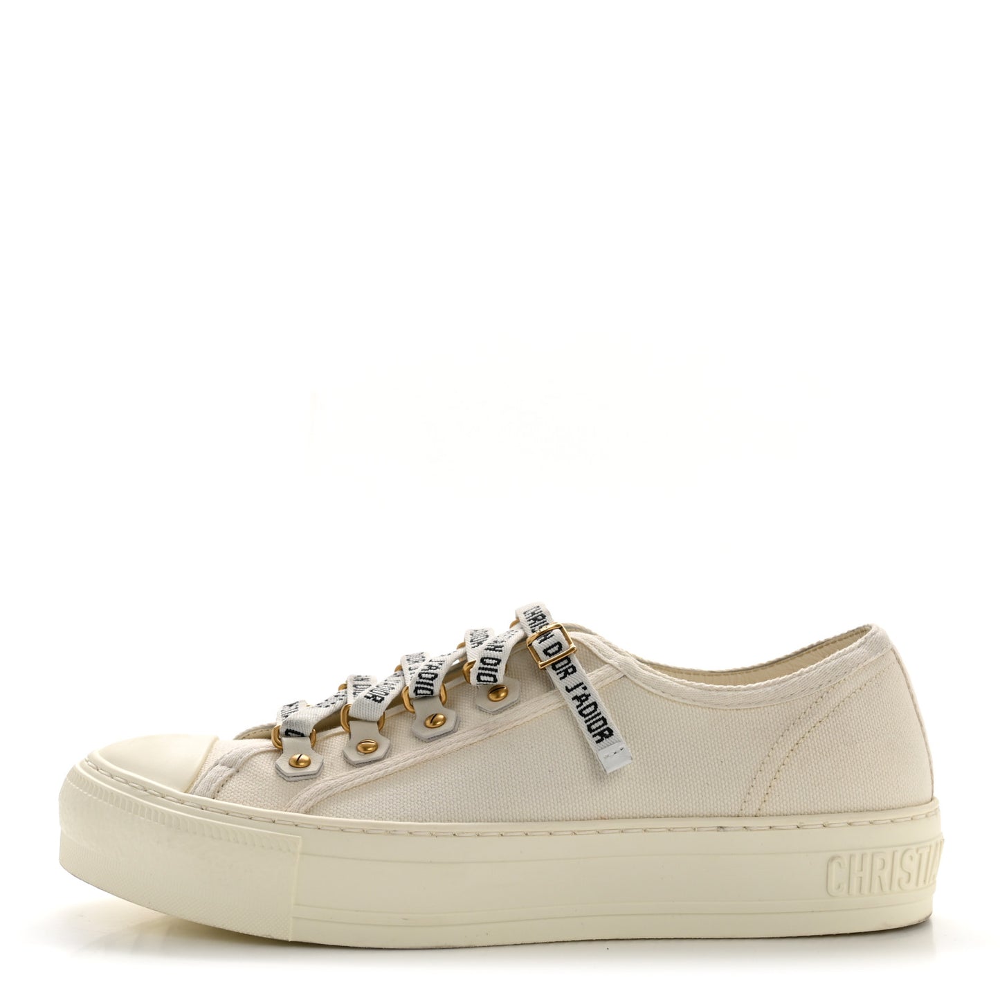 Canvas Walk'N'Dior Low Top Sneakers 36.5 White