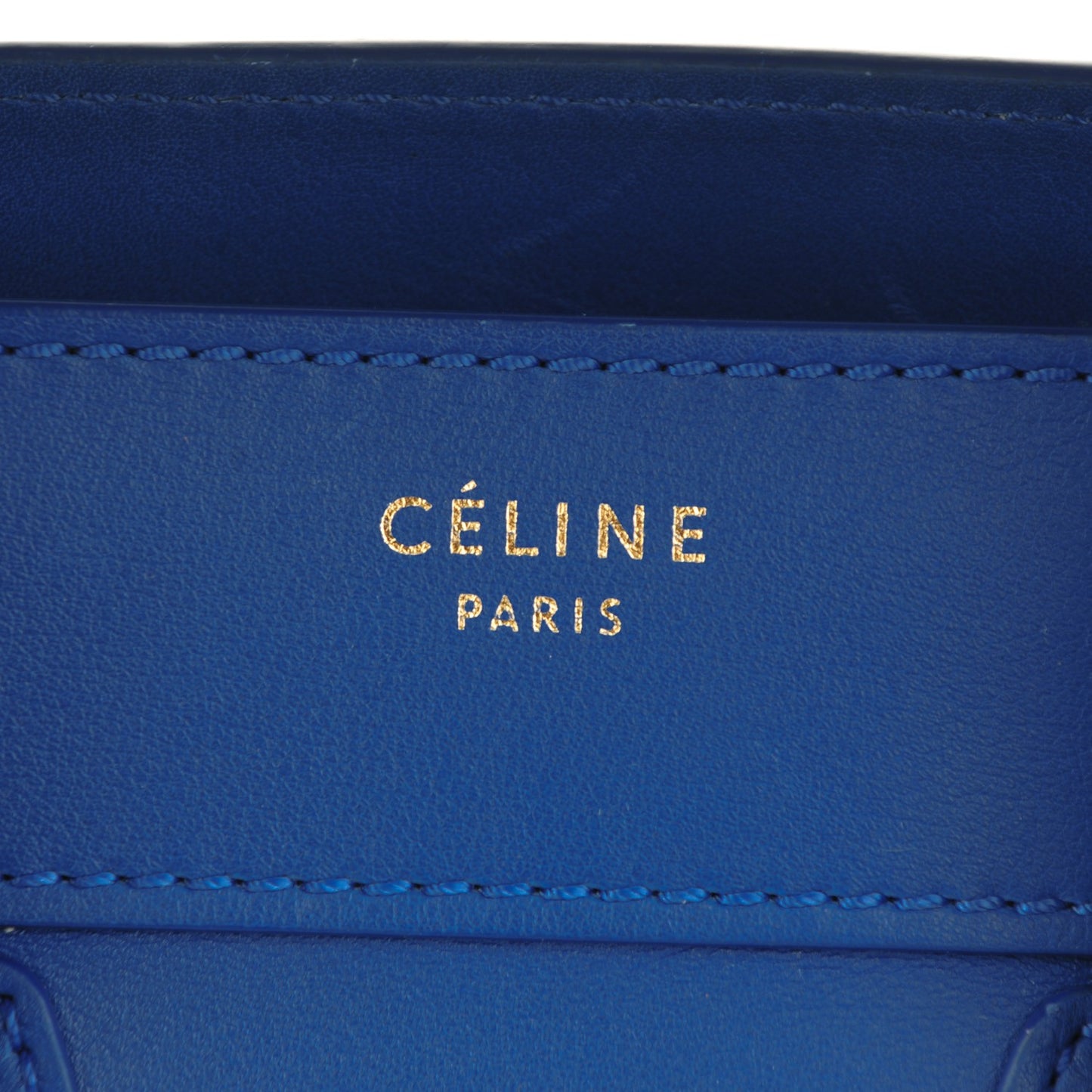 Smooth Calfskin Micro Luggage Royal Blue