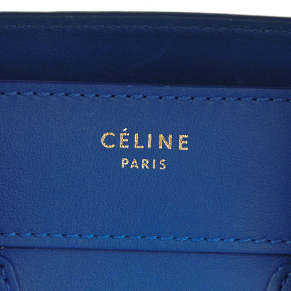 Celine Smooth Calfskin Micro Luggage Royal Blue 6 of 8