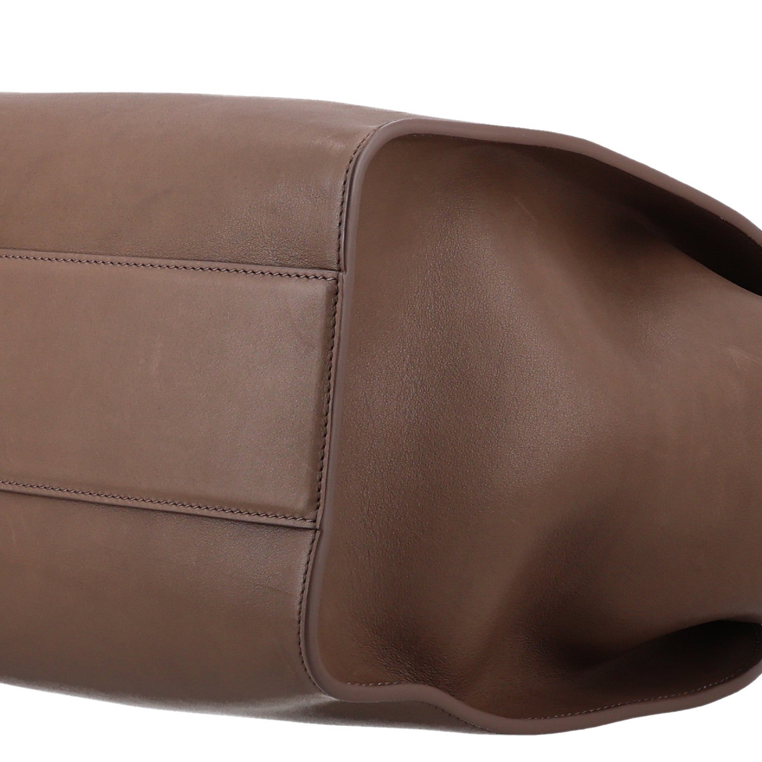The Row Polished Saddle Calfskin Marlo 14 Tawny Brown 8 of 8