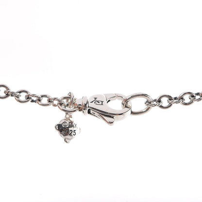 David Yurman Sterling Silver Diamond Cable Collectibles Lock and Key Charm Pendant Necklace 5 of 5