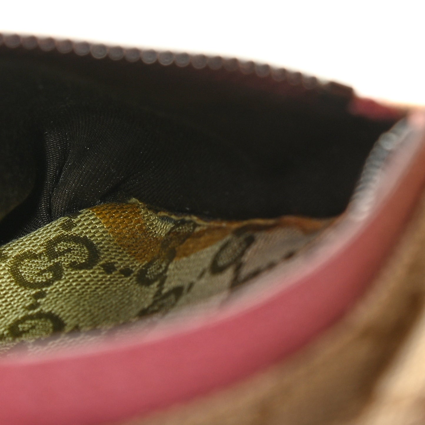 GG Monogram Web Double Pocket Belt Bag Pink