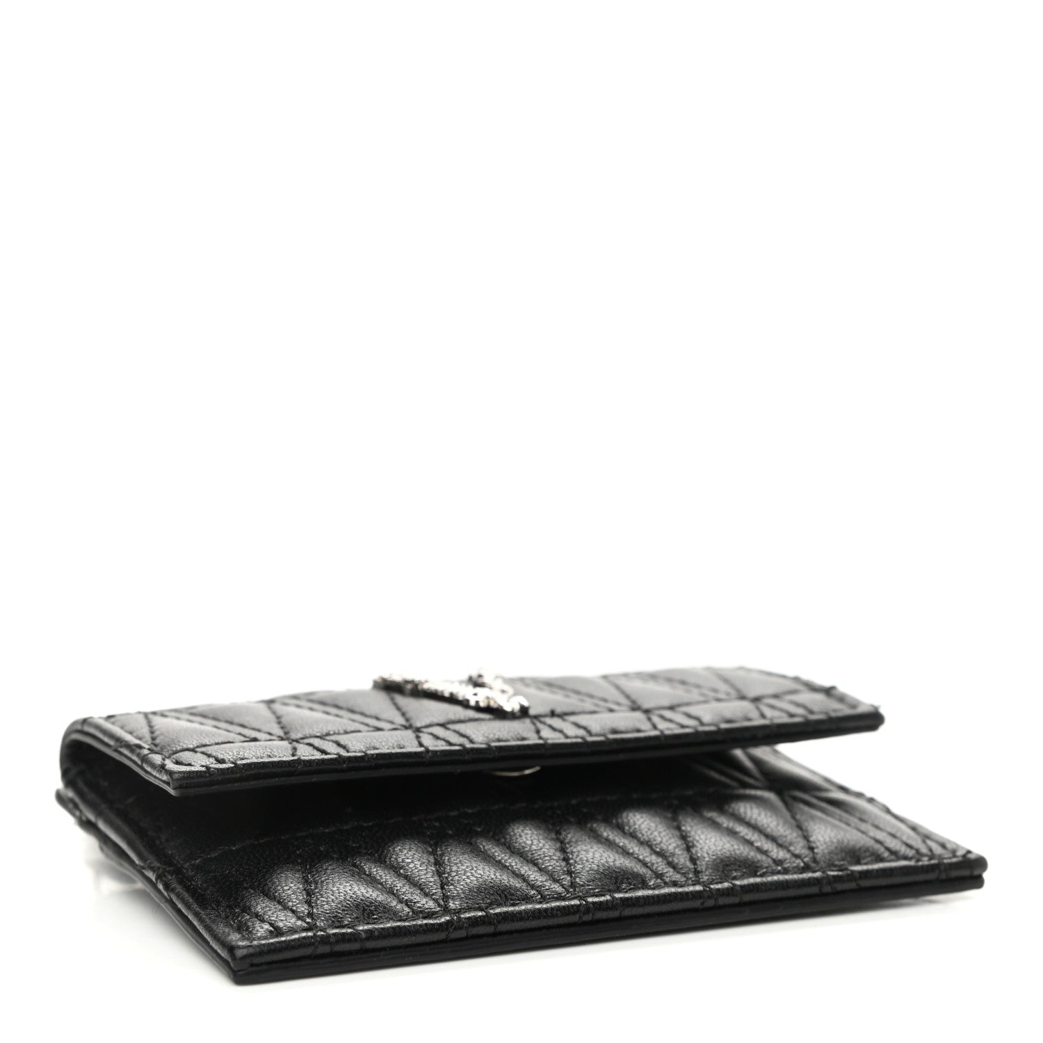 Versace Nappa Quilted Virtus Evening Bag Black 4 of 9