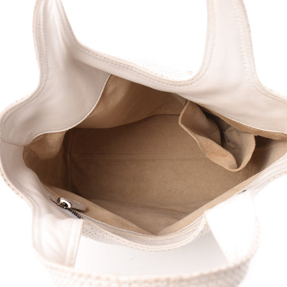 Bottega Veneta Nappa Intrecciato Perforated Regent Tote White 6 of 18