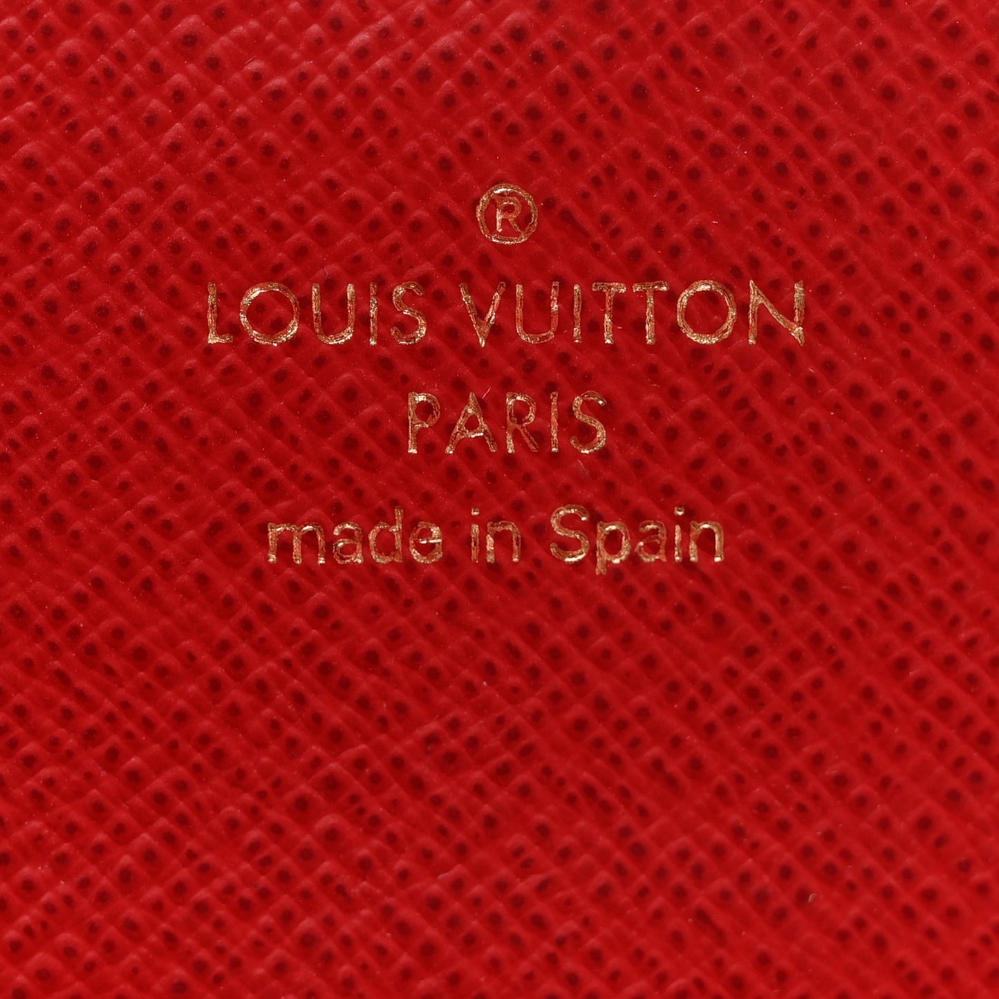 Damier Ebene Josephine Wallet Red
