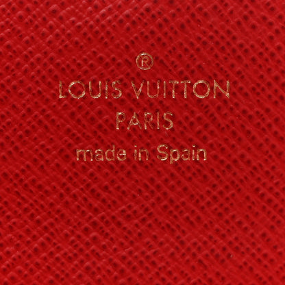 Louis Vuitton Damier Ebene Josephine Wallet Red 7 of 11