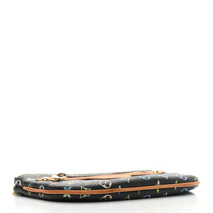 Louis Vuitton Monogram Multicolor Pochette Plate MM Black 4 of 8