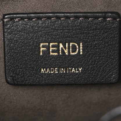 Fendi Vitello Liberty F is Fendi Bi-Color FF 1974 Embossed Mini Mon Tresor Bucket Bag Maya Black 6 of 9
