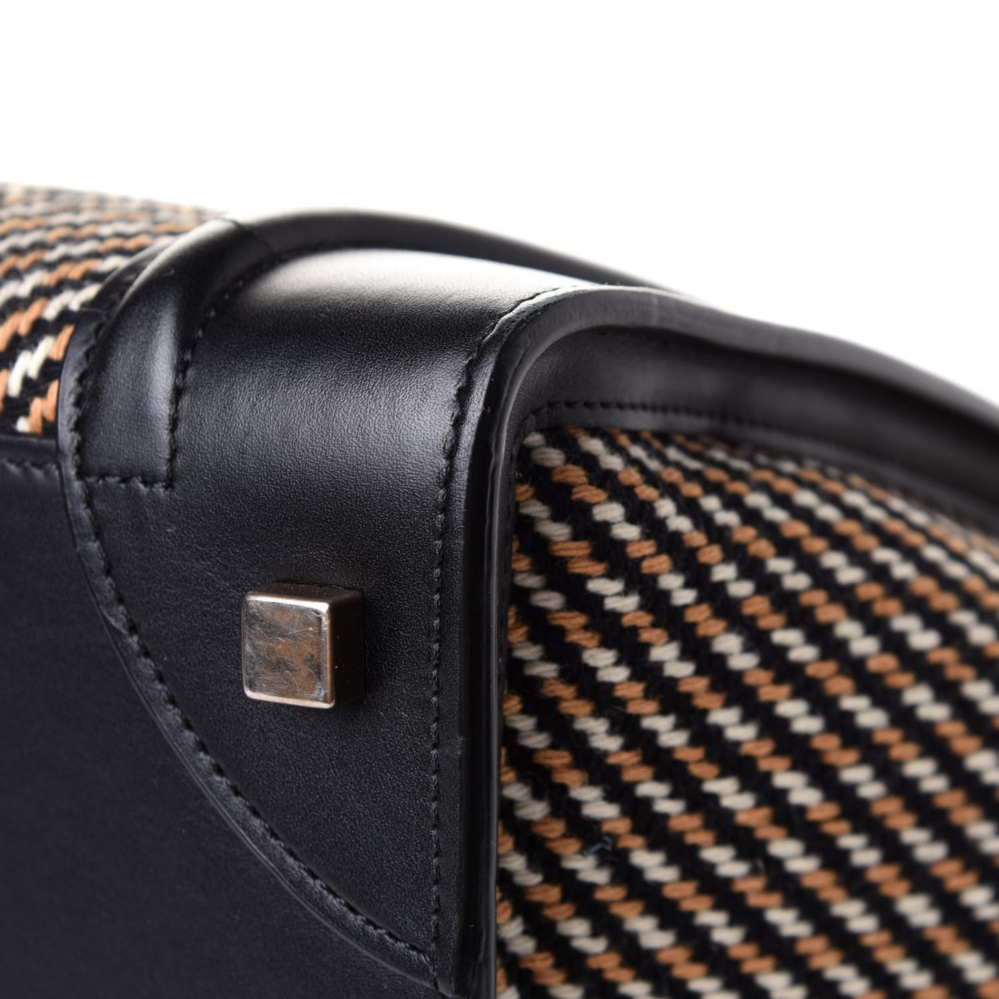 Twill Smooth Calfskin Mini Luggage Dune Black