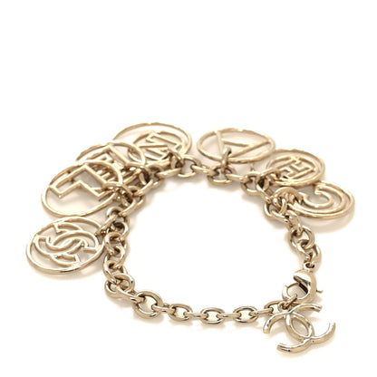 Chanel Hoop Cuba Logo Bracelet Gold 3 of 5