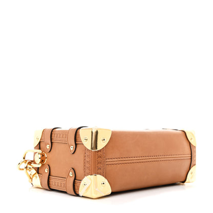 Louis Vuitton Calfskin Side Trunk PM Tan 4 of 11