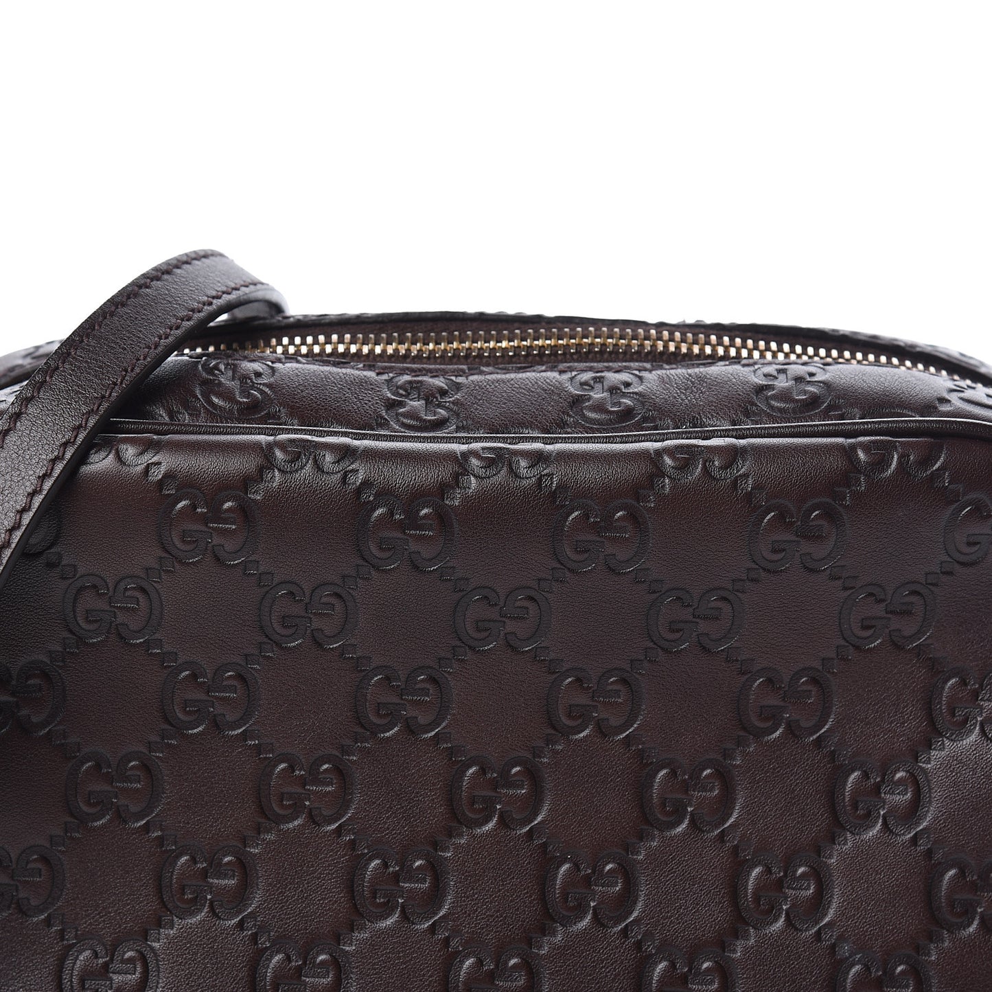 Guccissima Mini Bree Messenger Bag Chocolate