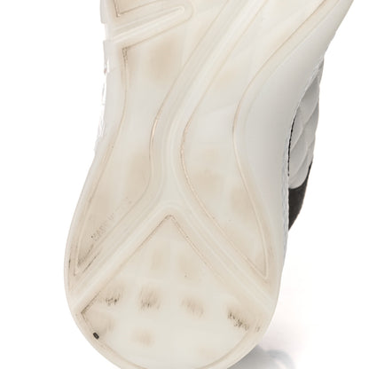 Chanel Nylon Suede Calfskin Womens Sneakers 39 White Grey 10 of 11