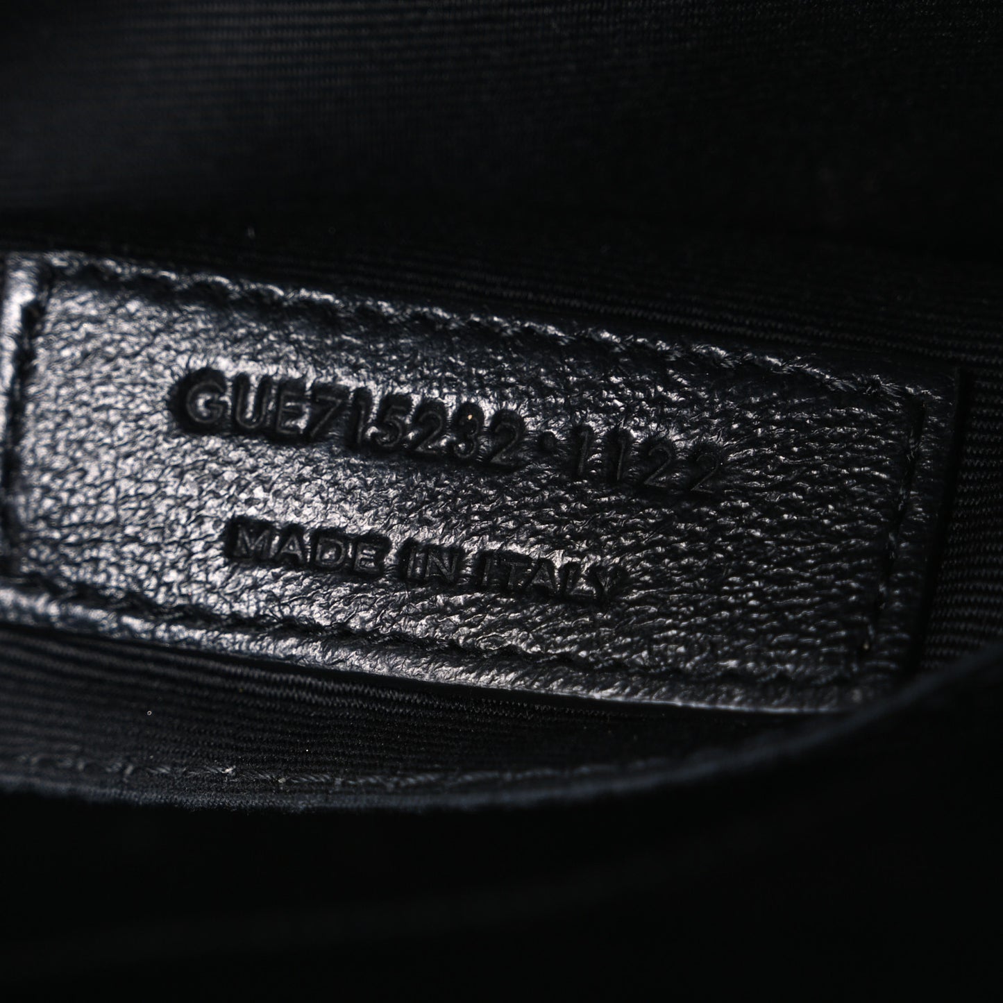 Calfskin Matelasse Monogram Lou Camera Bag Black