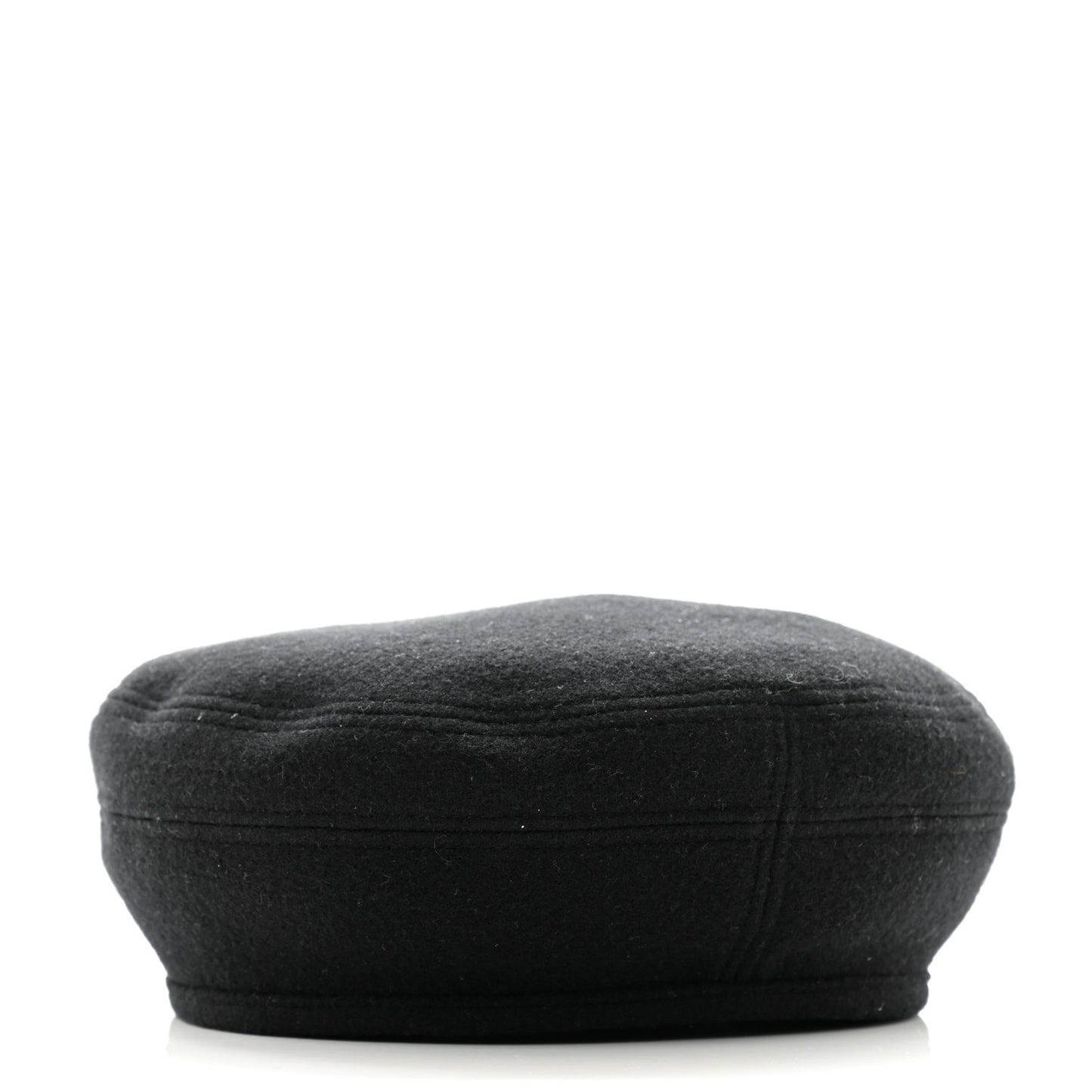 Wool Cashmere Saint Honore Drap Beret 59 Black