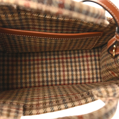 Celine Tweed Calfskin Triomphe Small Multicolor 5 of 9