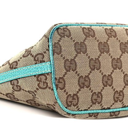 Gucci Monogram Boat Pochette Teal 8 of 9