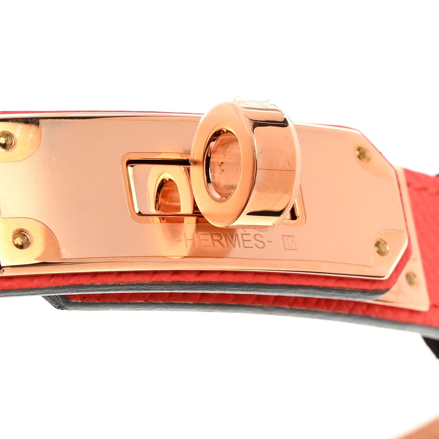 Hermes Epsom Kelly Belt Rose Texas 4 of 4