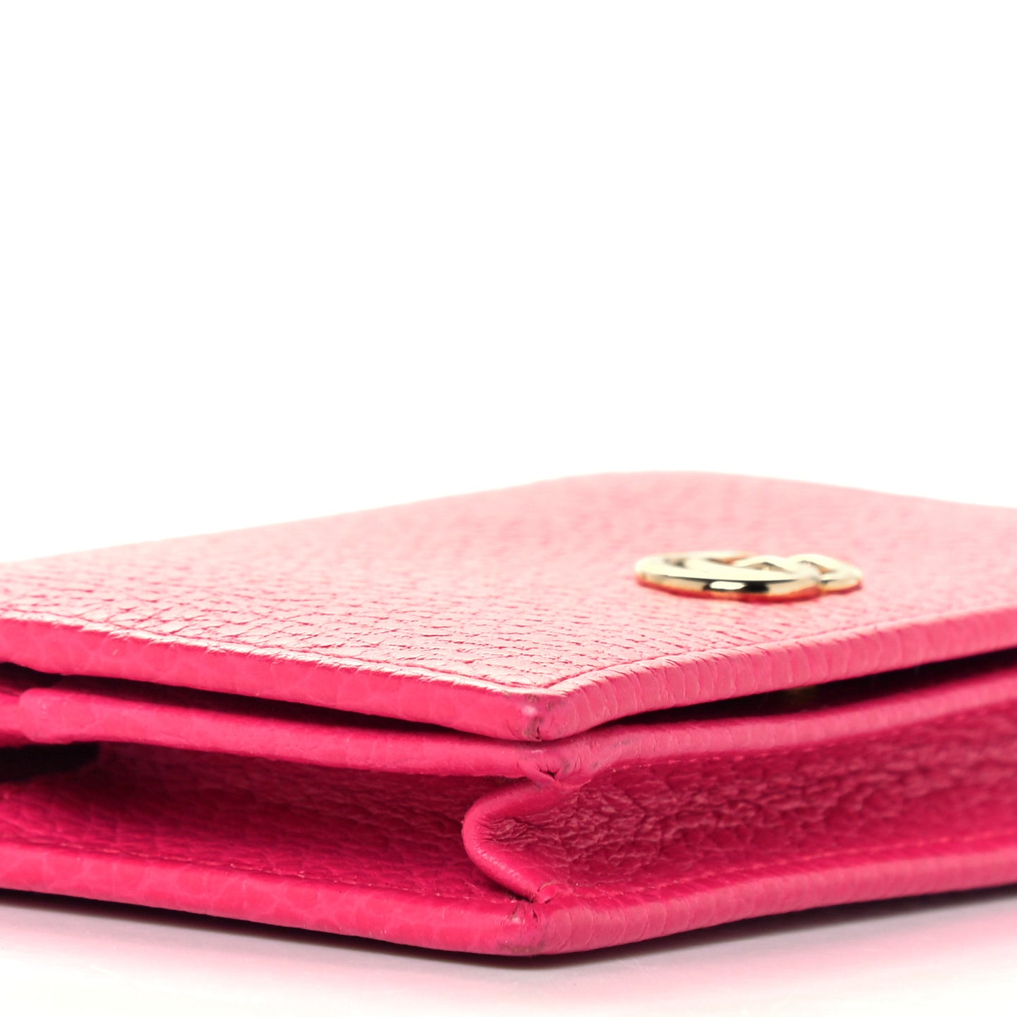 Dollar Calfskin GG Marmont Card Case Box Pink