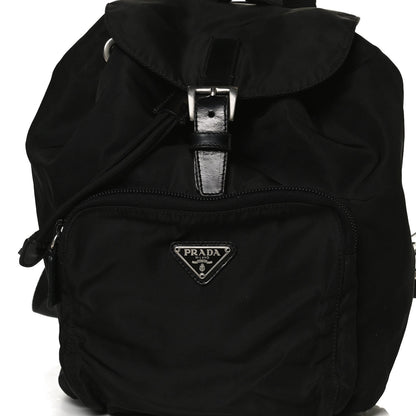 Prada Tessuto Nylon Vela Cinch Backpack Black 9 of 17