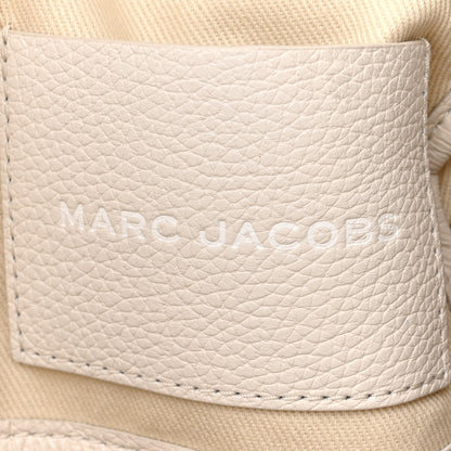 Marc Jacobs Grained Calfskin Medium The Tote Bag Cotton Silver 6 of 15