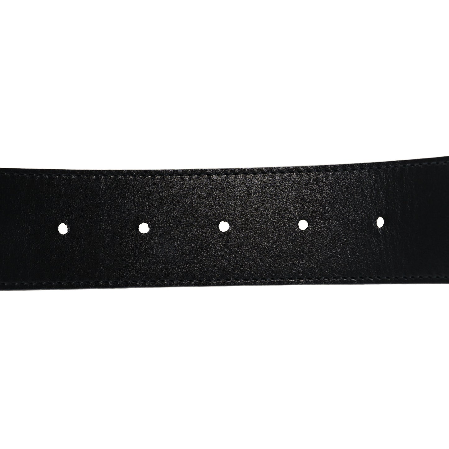 GG Supreme Monogram Plutone Calfskin Palladium Double G Reversible 37mm Belt 95 38 Black