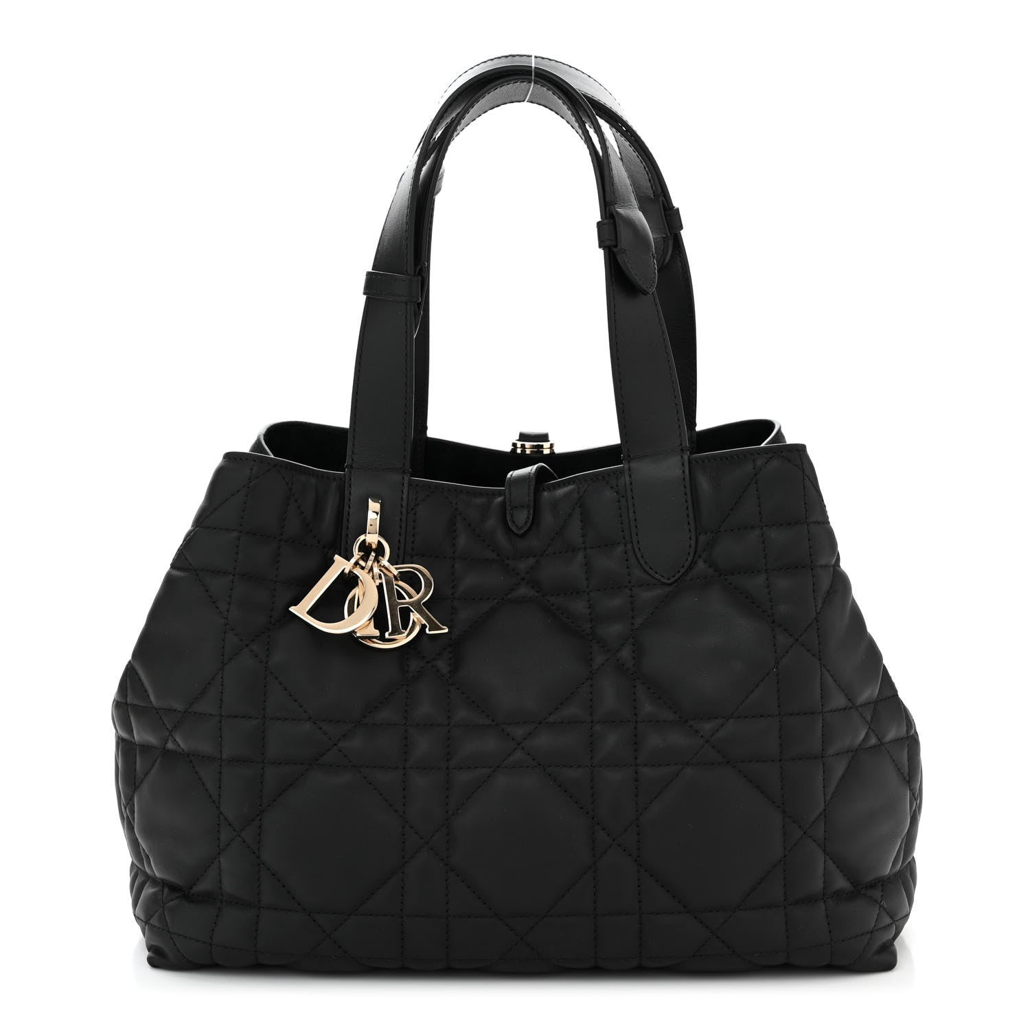 Christian Dior Calfskin Macrocannage Medium Toujours Black 1 of 10