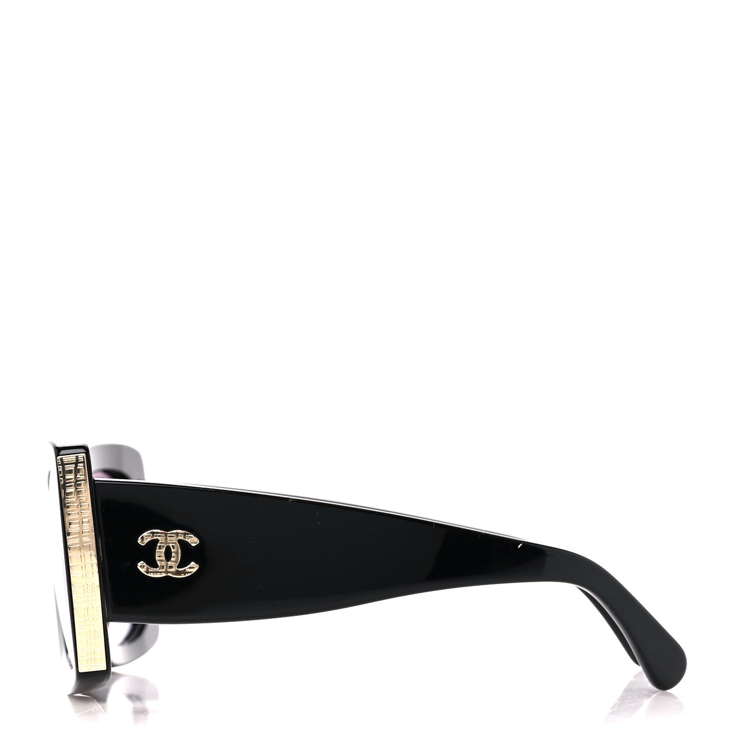 Acetate Rectangle Sunglasses 5435 Black