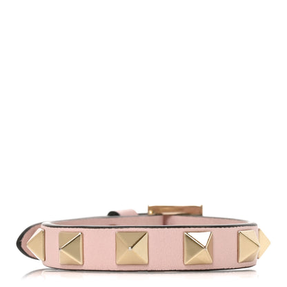 Valentino Garavani Vitello Rockstud Bracelet Water Rose 3 of 4
