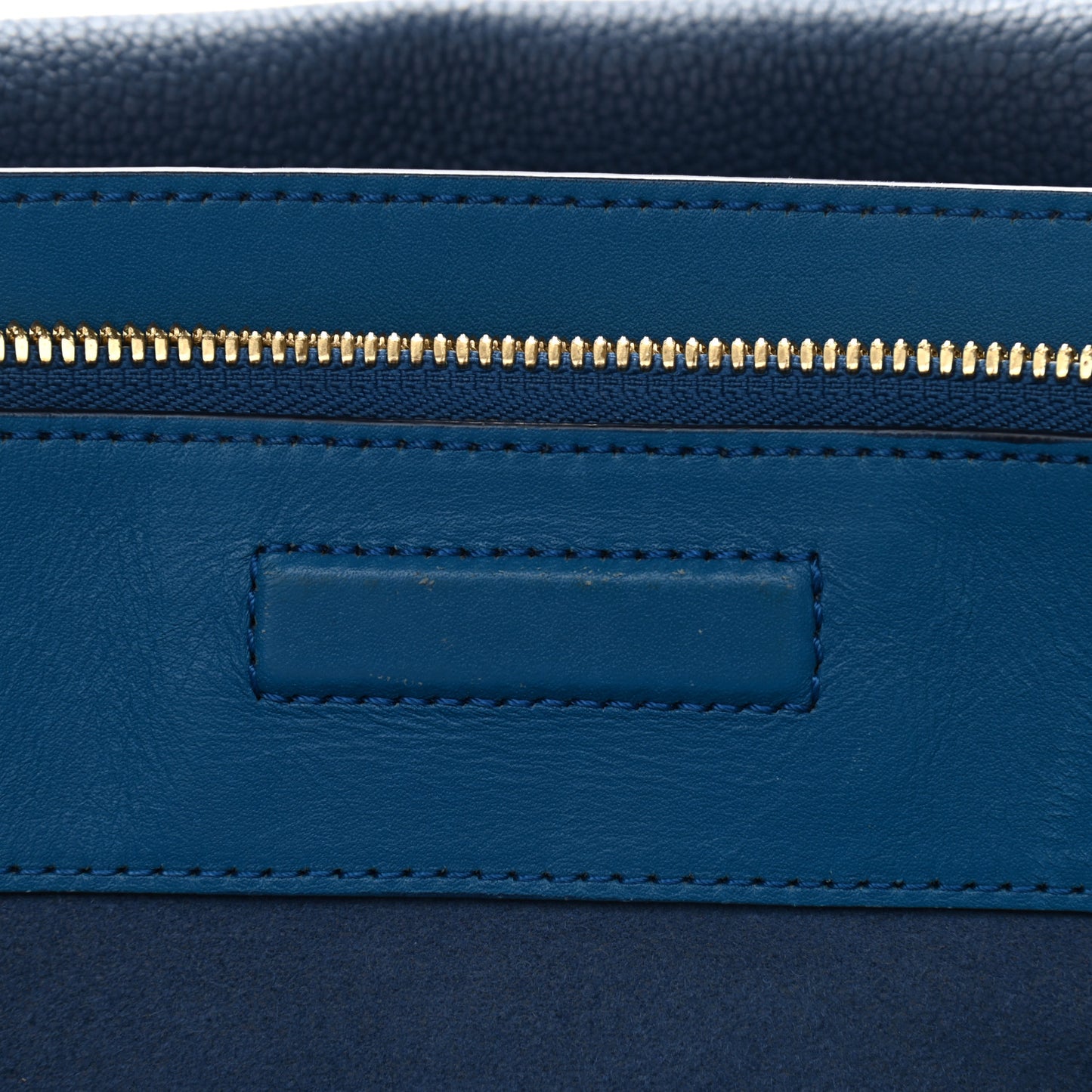 Grained Calfskin Medium Milla Tote Navy