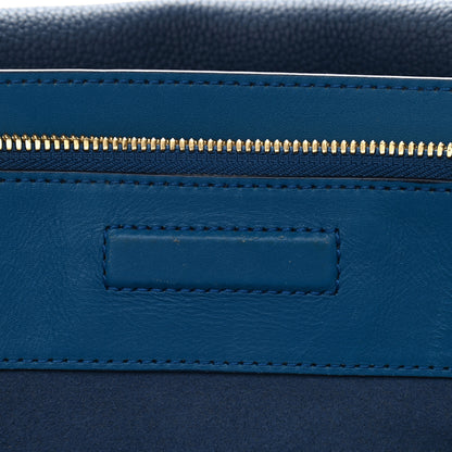 MCM Grained Calfskin Medium Milla Tote Navy 14 of 22